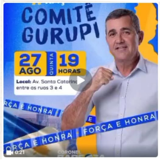 Coronel Barbosa inaugura comitê em Gurupi em 27 de agosto