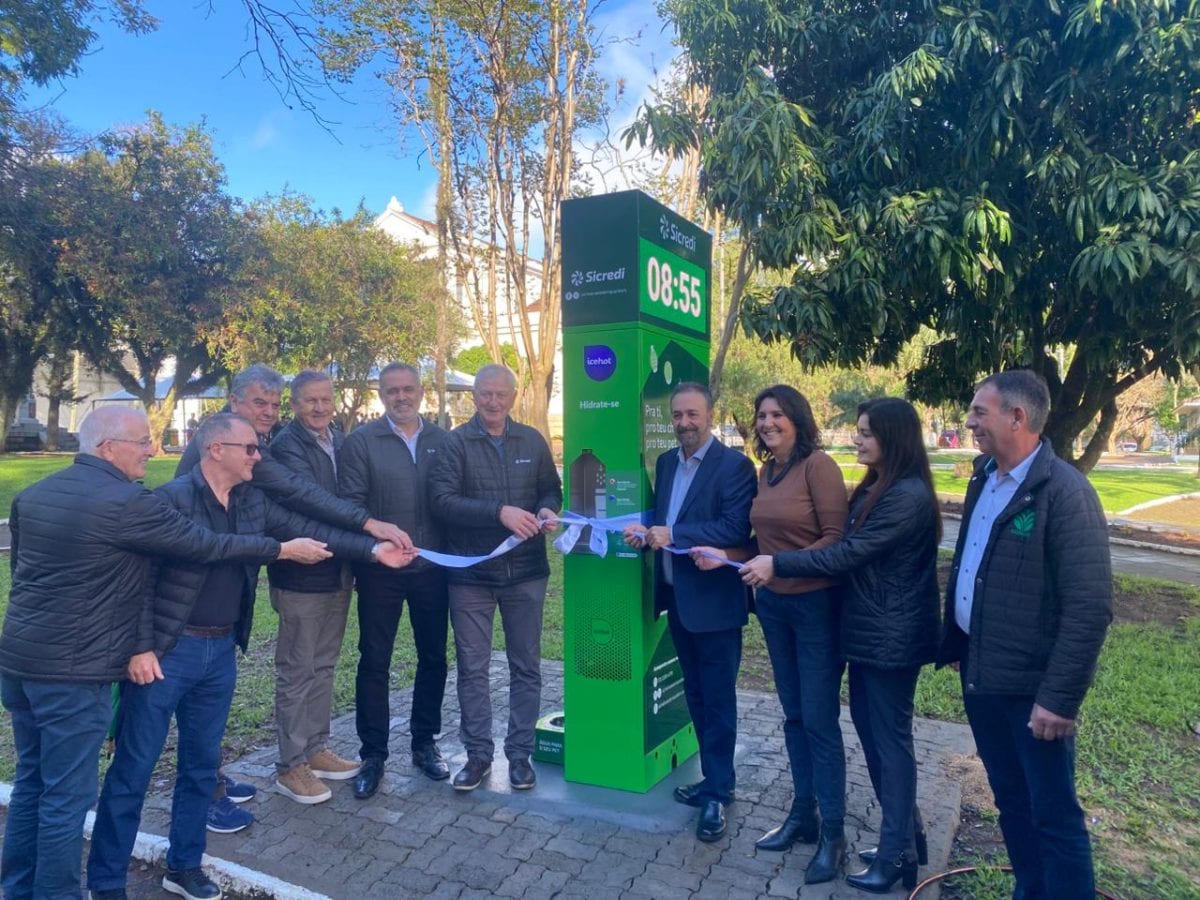 Santa Cruz ganha nova estação pública de hidratação na Praça da Bandeira