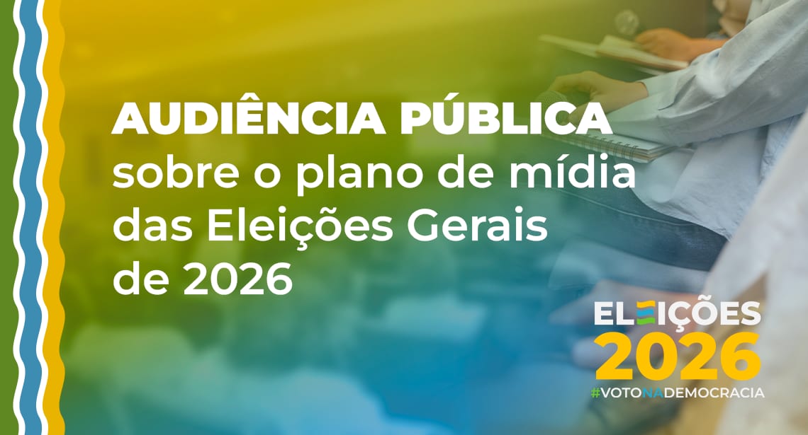 TRE-SE fará audiência pública sobre plano de mídia para Eleições 2026