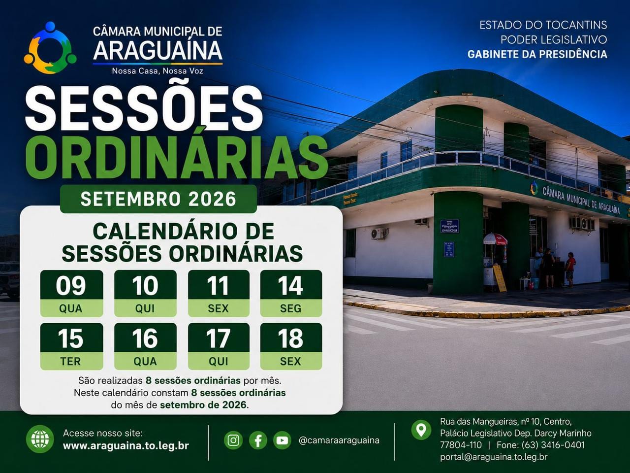 Câmara de Araguaína aprova projeto que institui Festival Nacional de Teatro