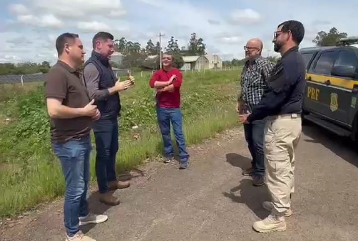 Prefeitura acompanha área onde será construída nova sede da PRF em Alegrete