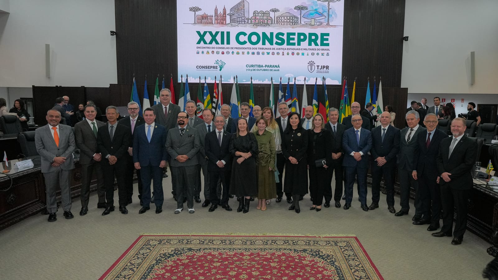 TJPR sedia XXII Encontro do Conselho de Presidentes dos Tribunais de Justiça Estaduais e Militares