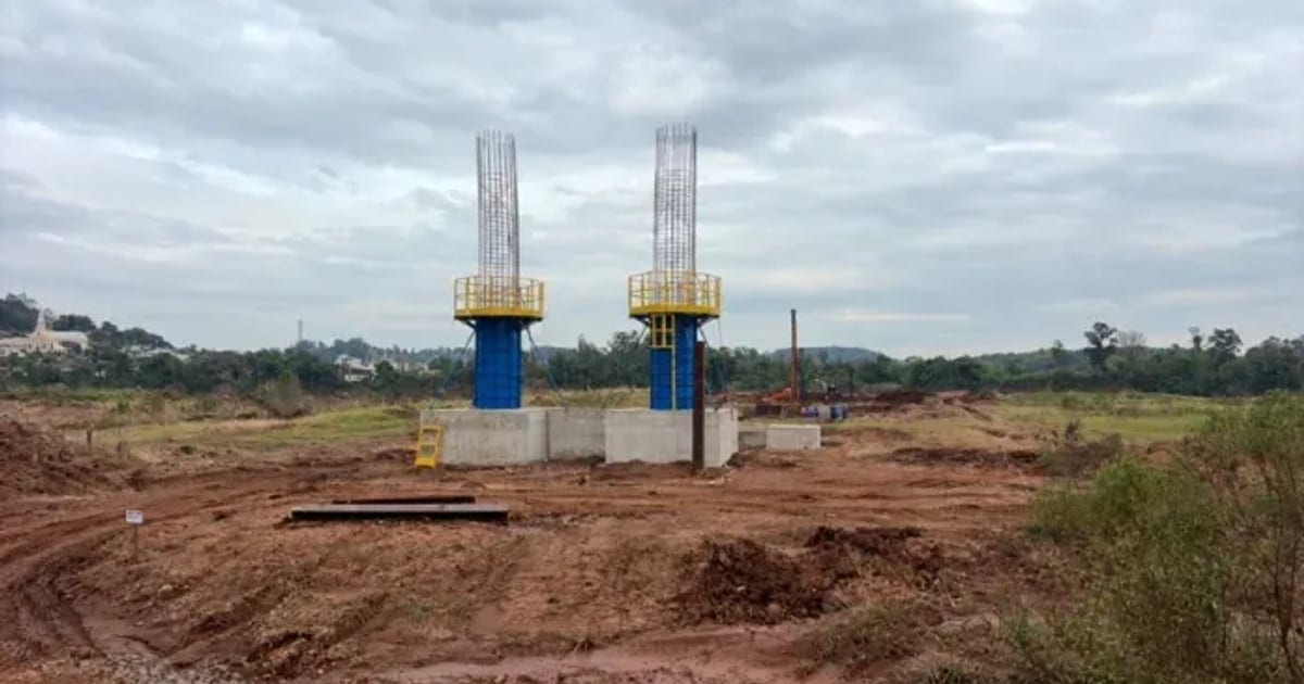Ponte dos Vales: primeiros pilares já são erguidos em Estrela