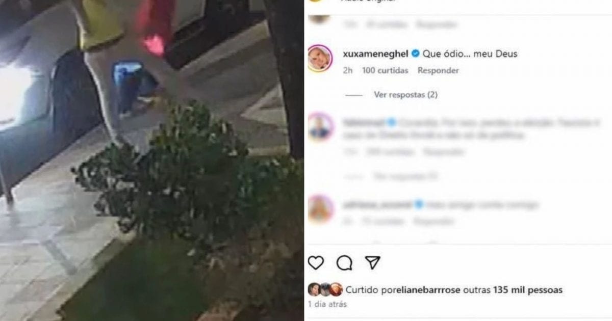 Xuxa comenta caso de pastor agredido por estar com camiseta vermelha no dia da eleição em Goiânia: 'Que ódio... meu Deus