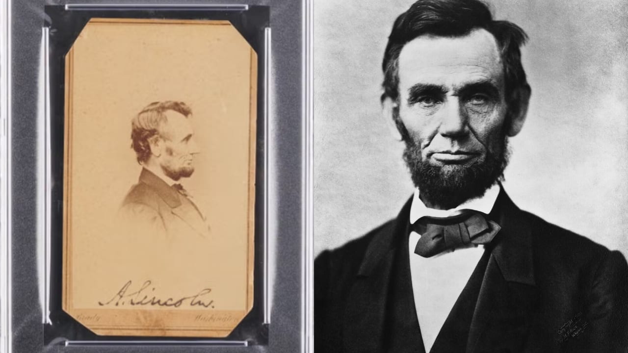Retrato autografado de Abraham Lincoln foi leiloado por R$ 800 mil