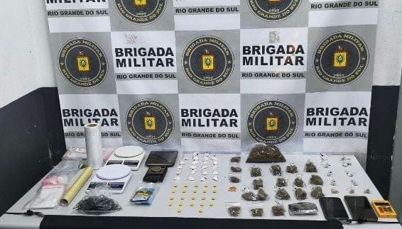 Brigada Militar prende três pessoas por tráfico de drogas em Caxias do Sul