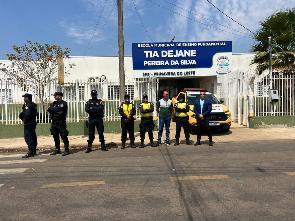 Prefeitura reforça segurança na entrada e saída de escola em Primavera do Leste