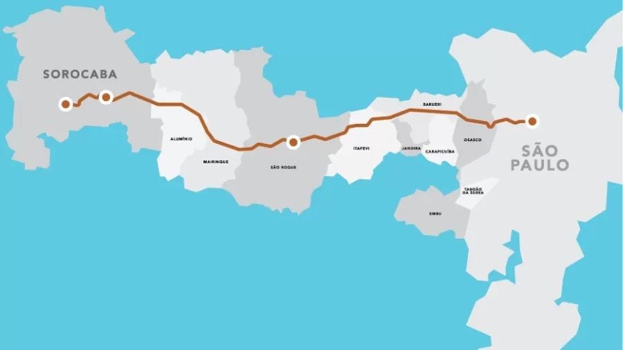 Orçamento do Trem Intercidades Eixo-Oeste cai para R$ 10,3 bilhões