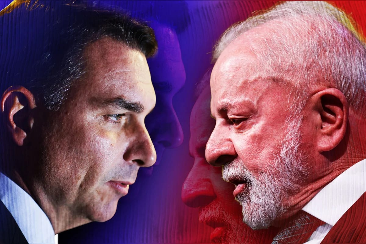 Lula aparece à frente; trackings de Flávio registram empate