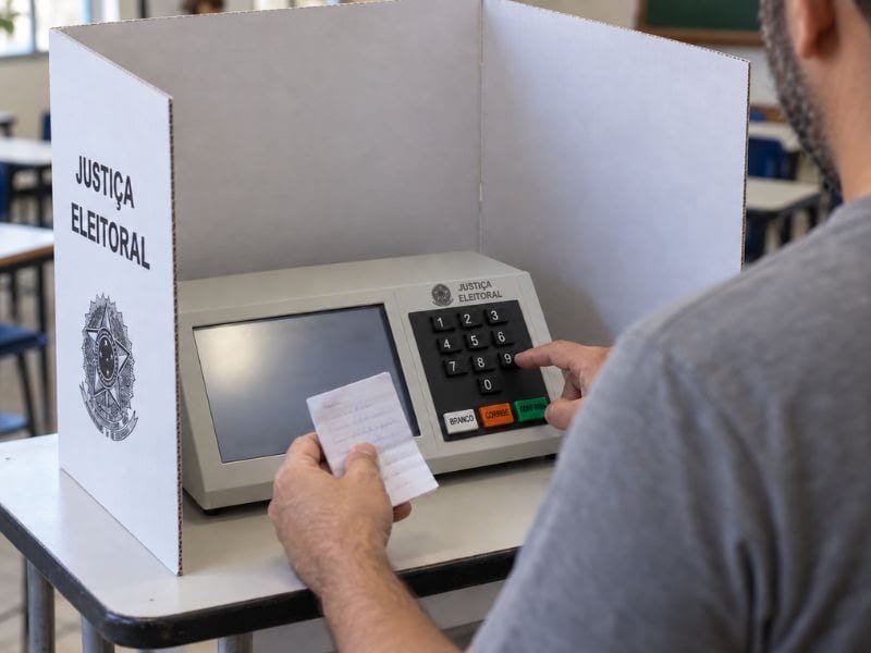 Eleitores podem levar colinha em papel para votar no domingo (4/10)