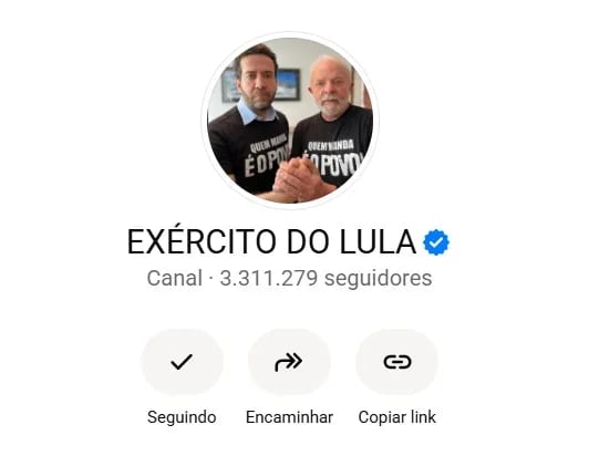 PT registra canal ‘Exército do Lula’ no TSE após exigência de Nunes Marques