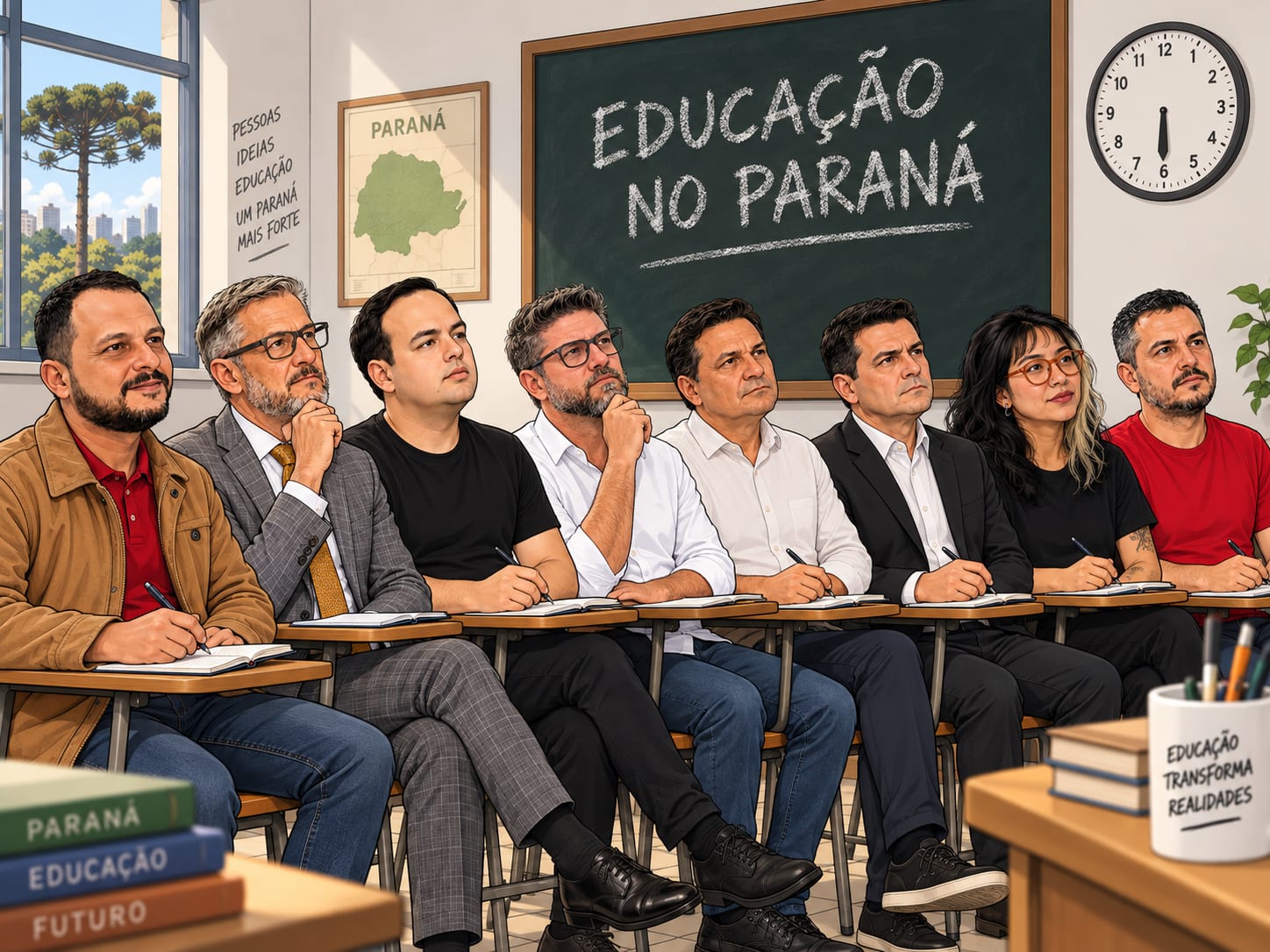 Oito candidatos ao governo do Paraná têm propostas de educação comparadas