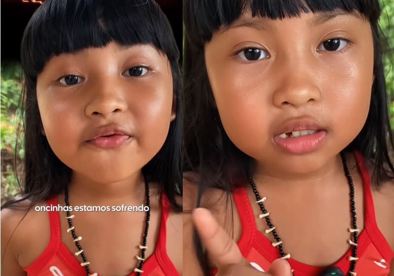 Menina de 6 anos pede ajuda por fumaça das queimadas no Amazonas