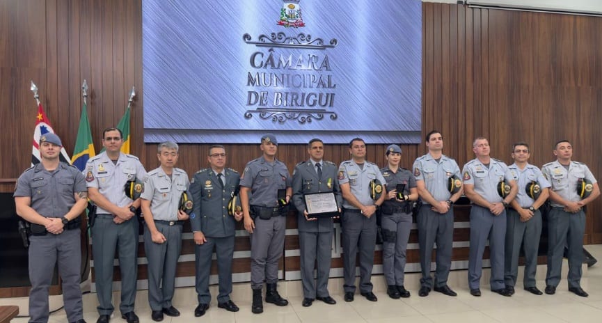Agentes de segurança recebem homenagens e honrarias em sessão solene na Câmara de Birigui