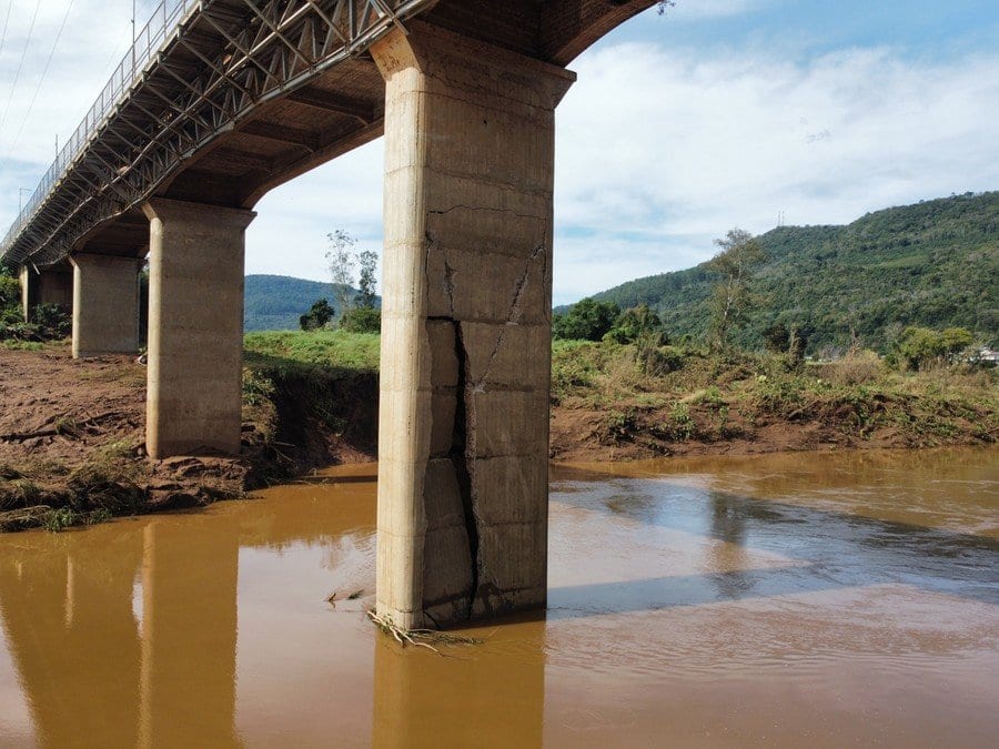 Pilar de quase R$ 5 milhões em ponte entre Muçum e Encantado gera questionamentos
