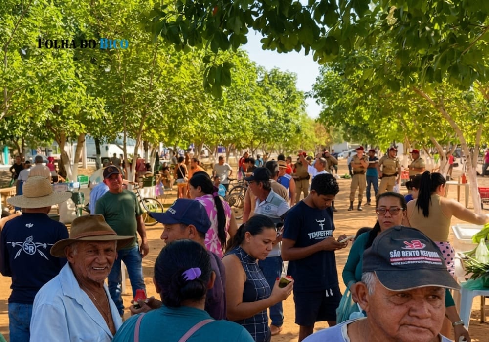 Comerciantes de Araguatins protestam contra transferência da Feira Ecosol
