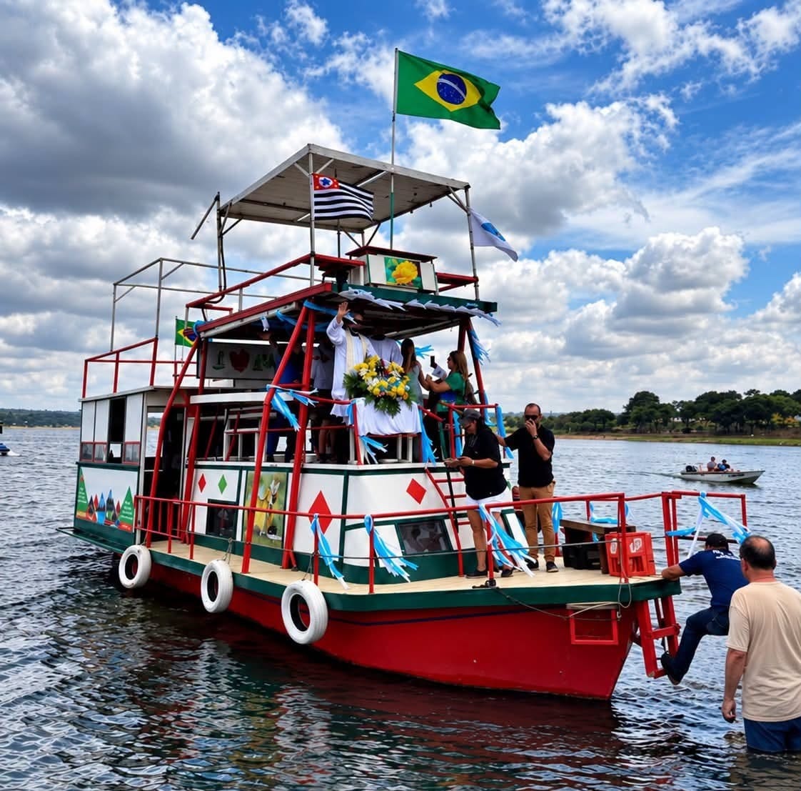 Tradicional procissão de embarcações no Broa será nesta segunda-feira