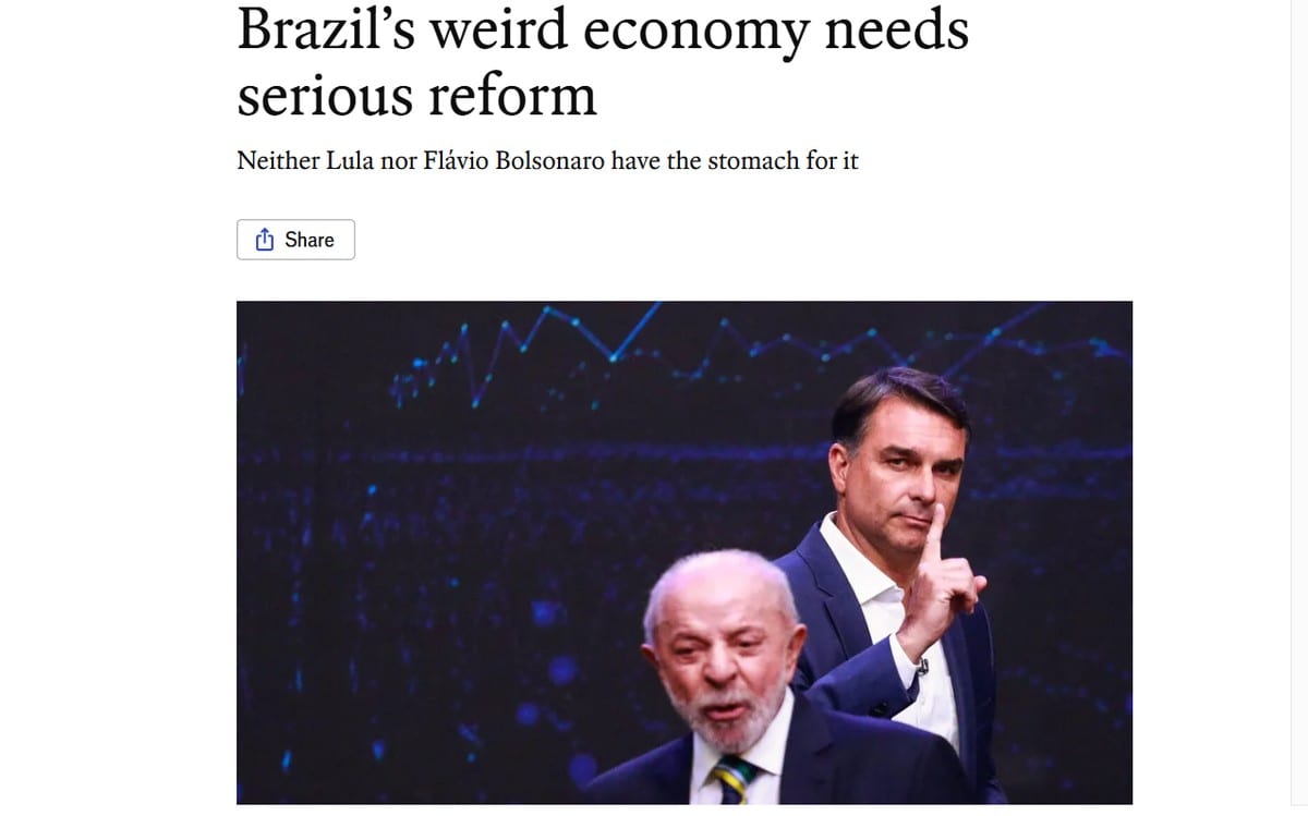 The Economist repercute eleições no Brasil e cobra reformas econômicas