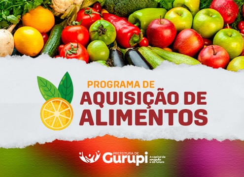 Gurupi abre cadastramento para PAA na modalidade Compra com Doação Simultânea