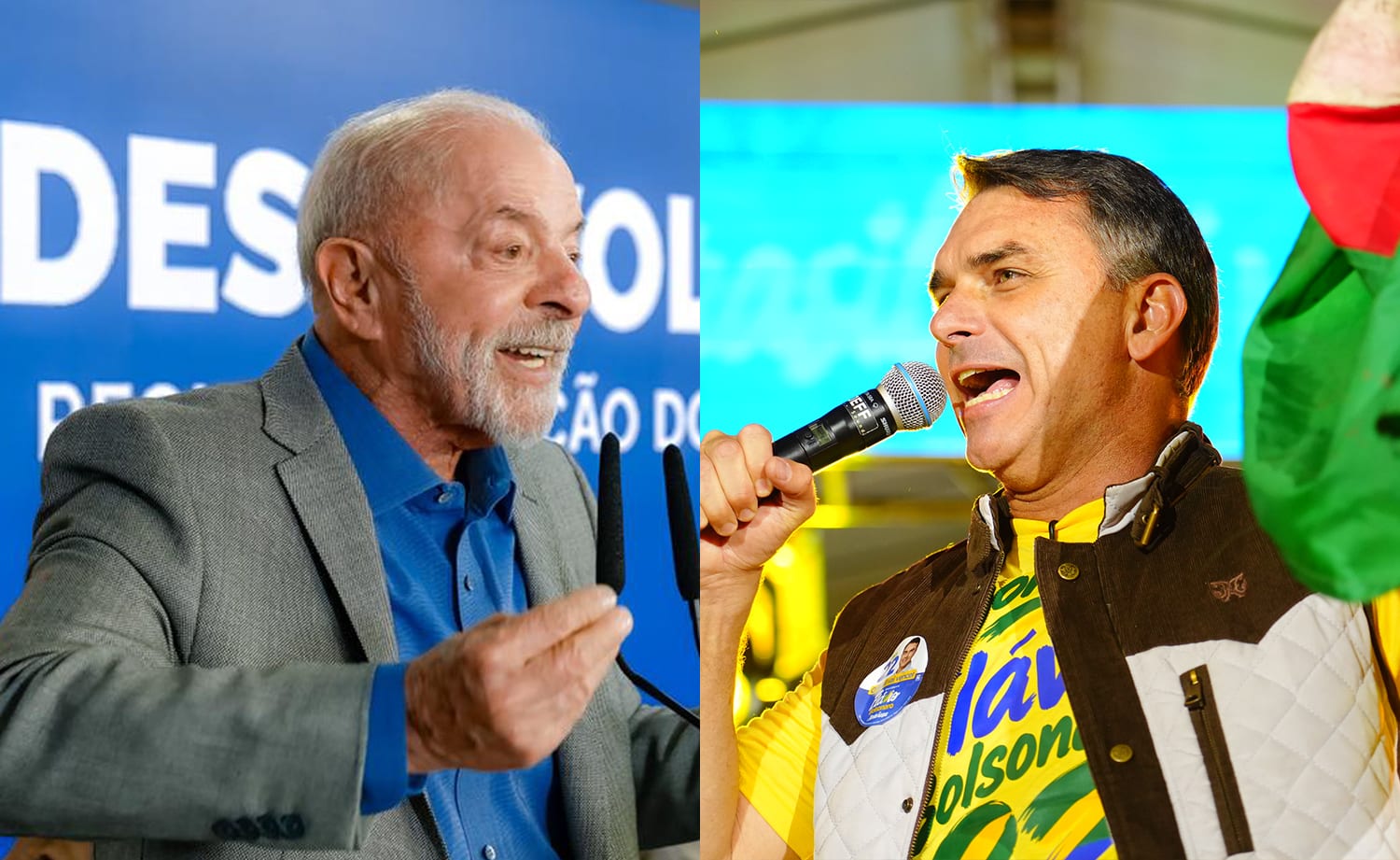 Futura: distância entre Flávio e Lula cai para 1,6 ponto nos votos válidos