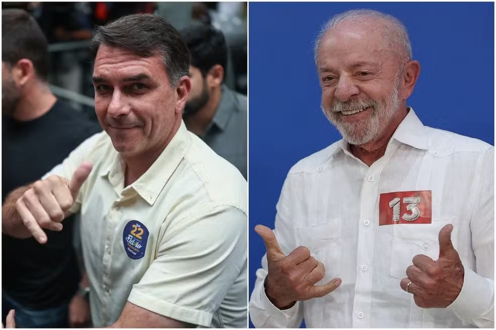 Lula e Flávio Bolsonaro votam no segundo turno das eleições presidenciais