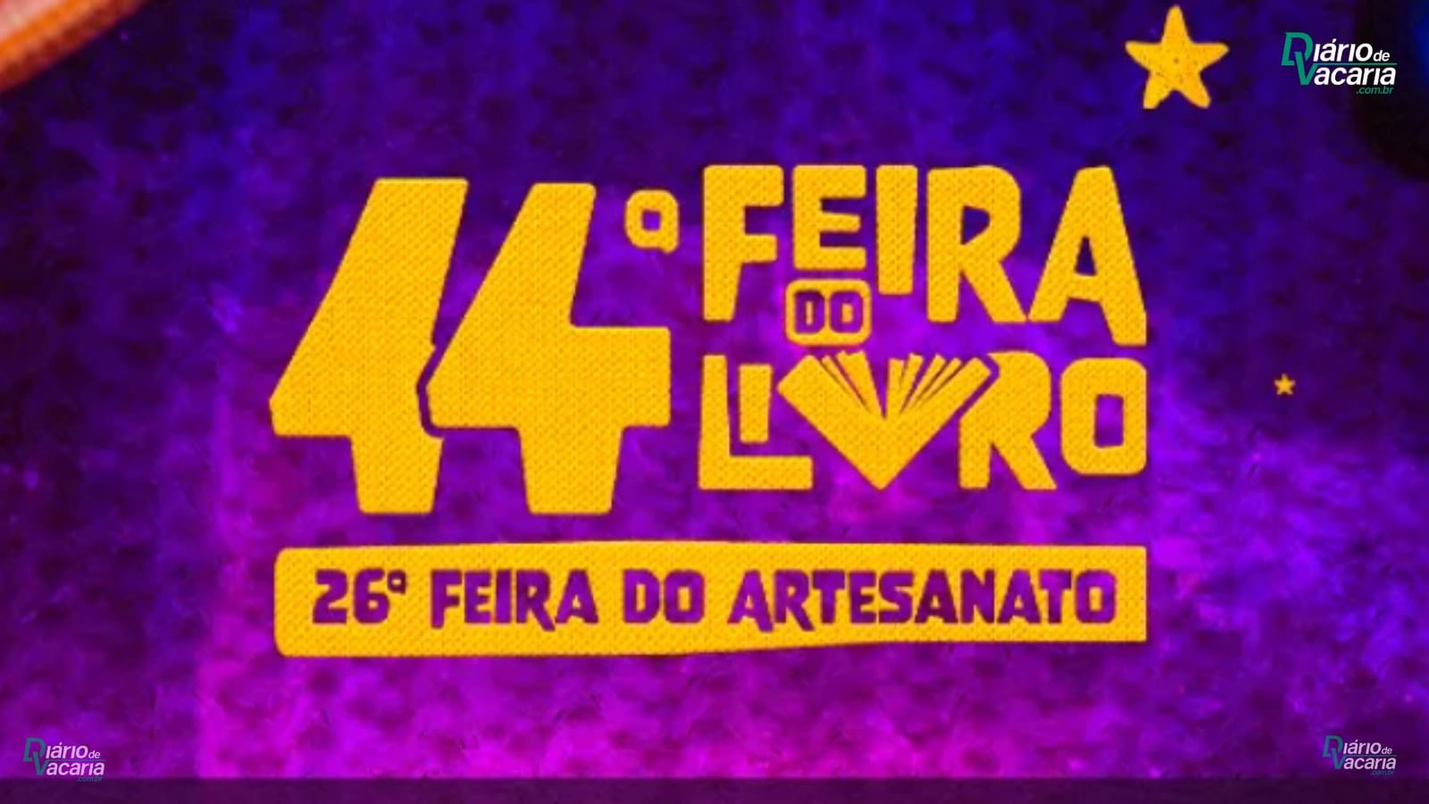 44ª Feira do Livro já movimenta Vacaria com literatura, cultura e atrações para toda a família