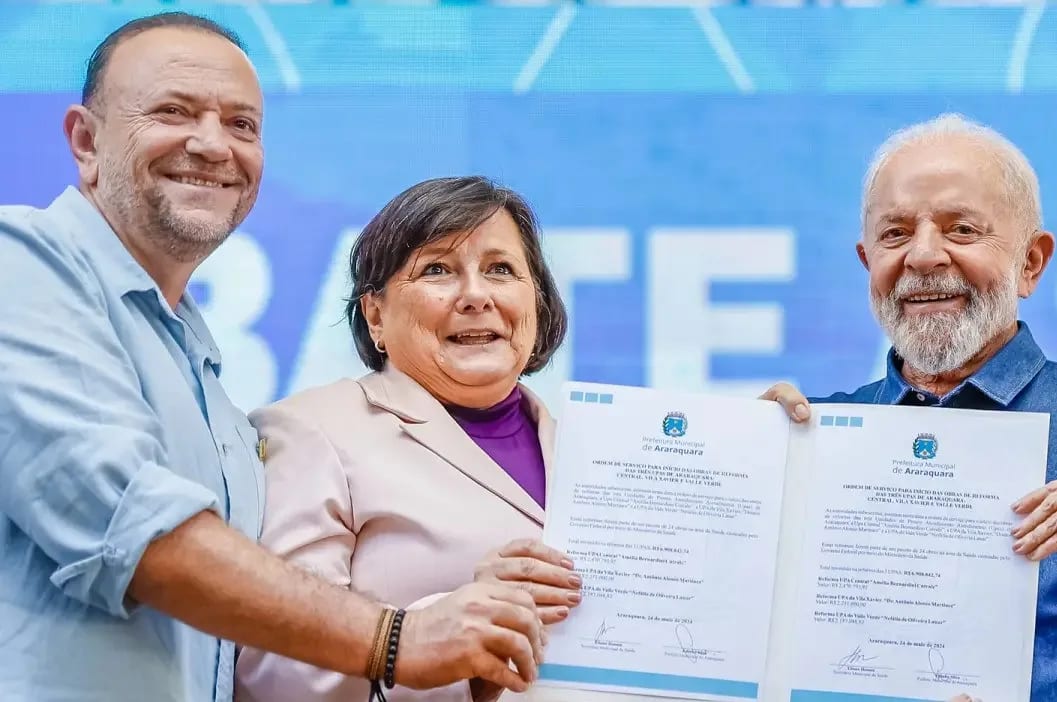 Edinho diz: "Lula não é promessa, é presença" e R$ 450 milhões vão a Araraquara