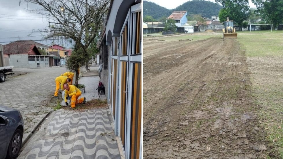 Prefeitura de Cubatão realiza força-tarefa de zeladoria, drenagem e reformas em vários bairros