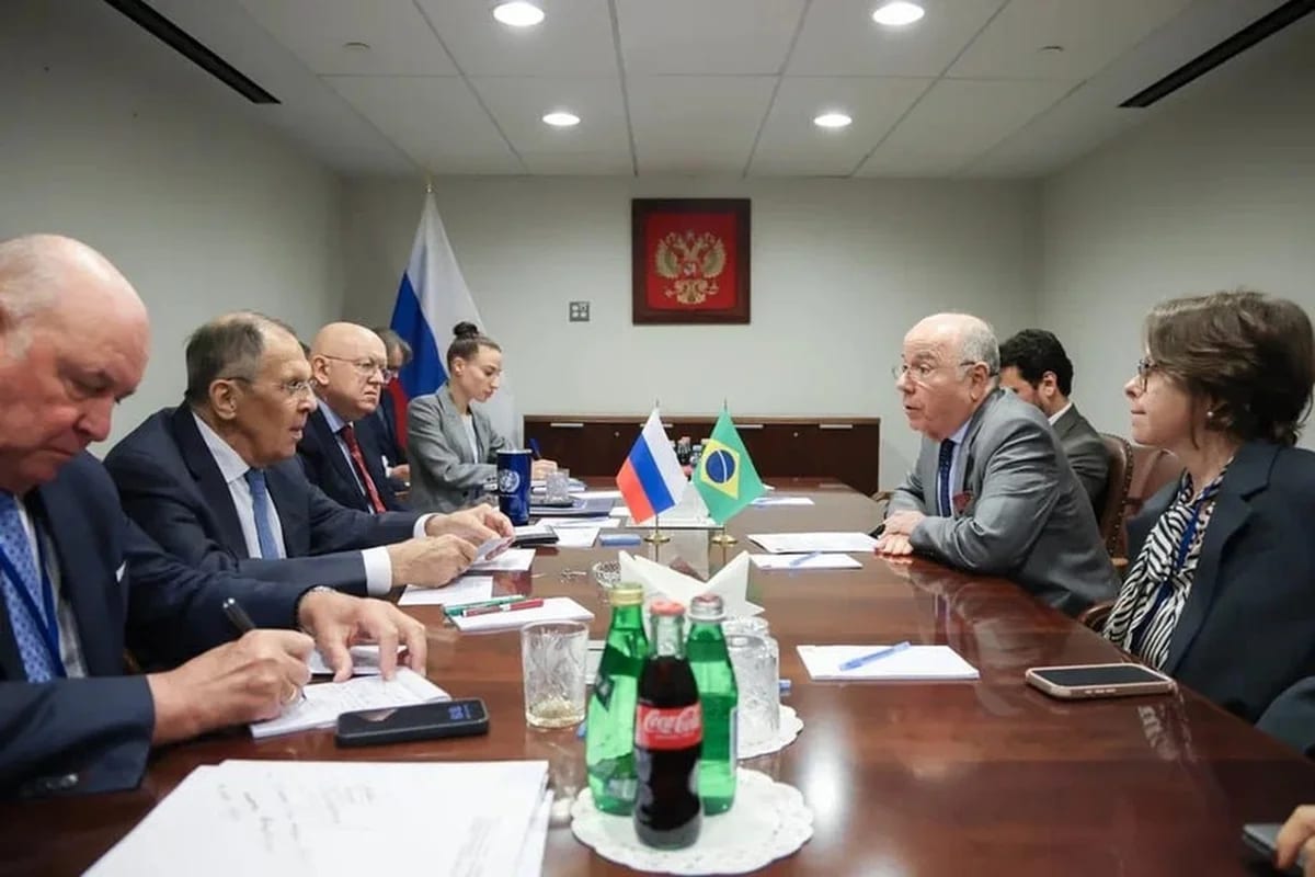 Mauro Vieira discute eleições com Lavrov em Nova York