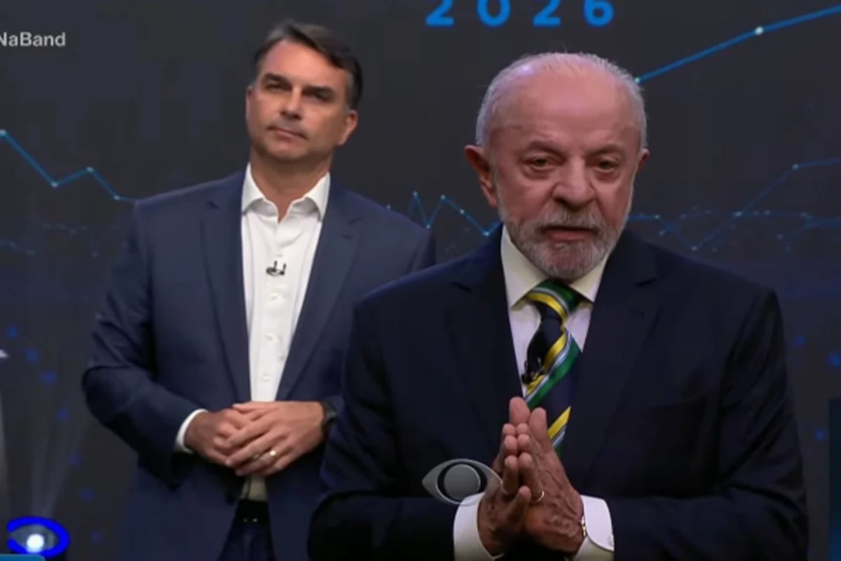 Debate da Band terminou sem confronto claro entre Lula e Flávio Bolsonaro