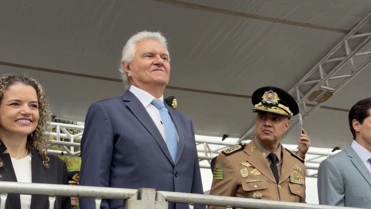 Caiado diz, no 7 de Setembro em Goiânia, que Lula “entregou” o Brasil às facções
