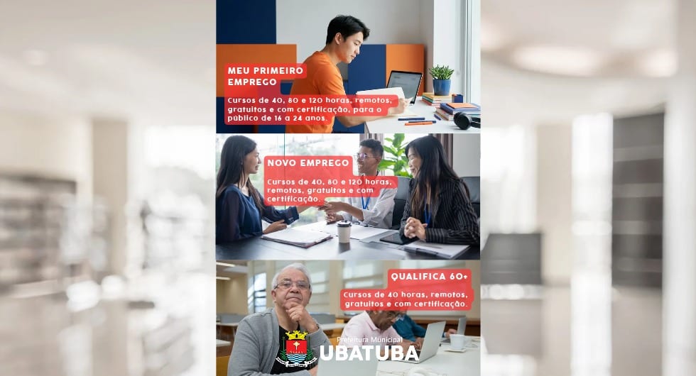 Qualifica SP amplia oportunidades de capacitação para +60 – Prefeitura Municipal de Ubatuba