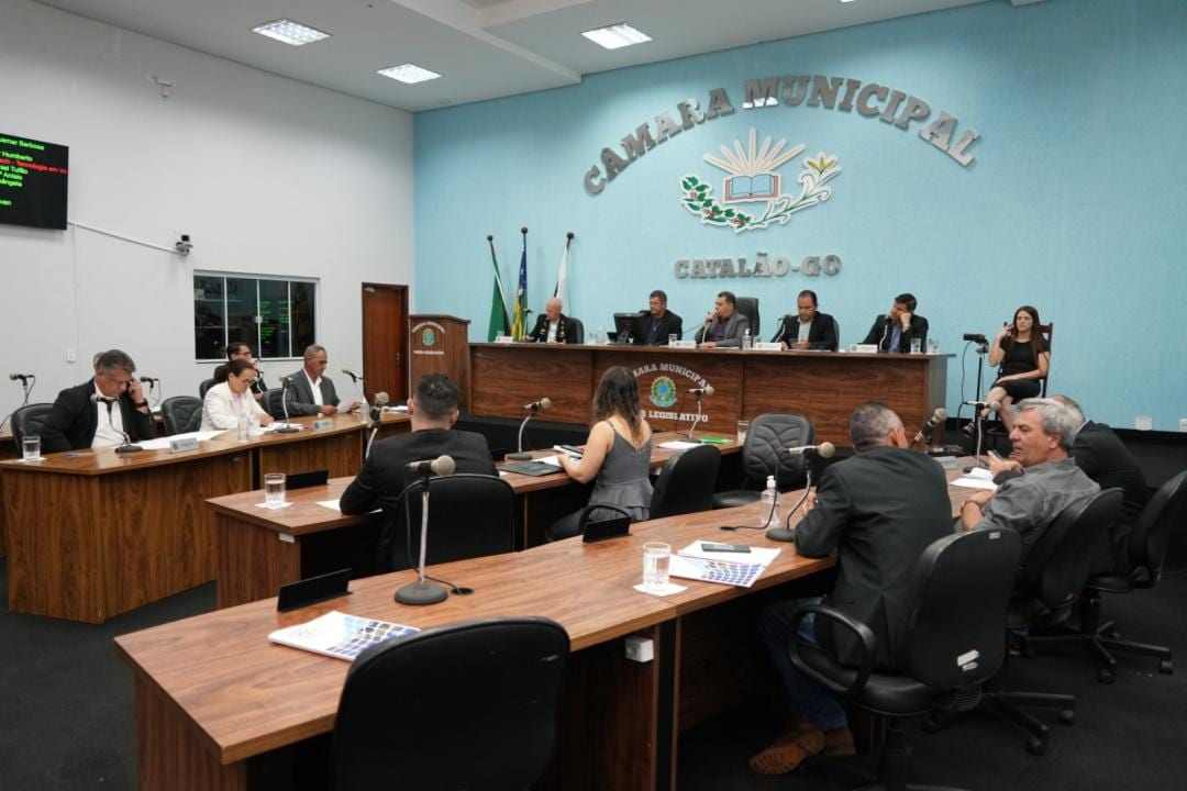 Câmara de Catalão pauta gratuidade em eventos, saúde, educação e melhorias nos bairros na 40ª Sessão