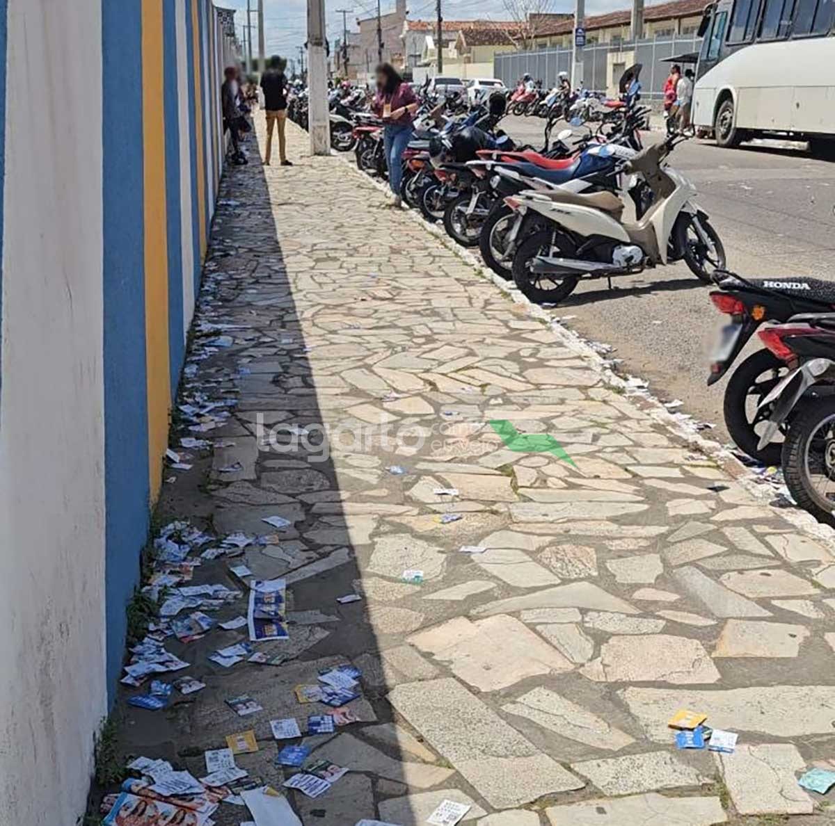 MP Eleitoral pede multas de R$ 8 mil por derrame de santinhos em Sergipe