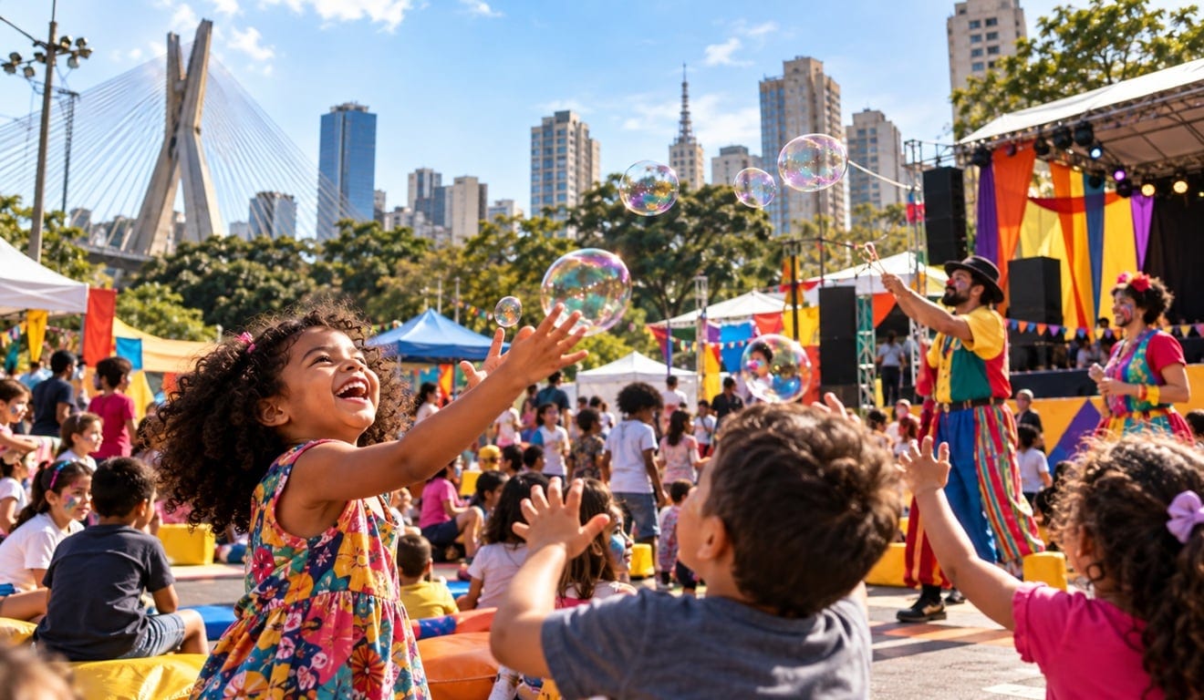 Viradinha 2026 terá mais de 400 atividades gratuitas para crianças em São Paulo