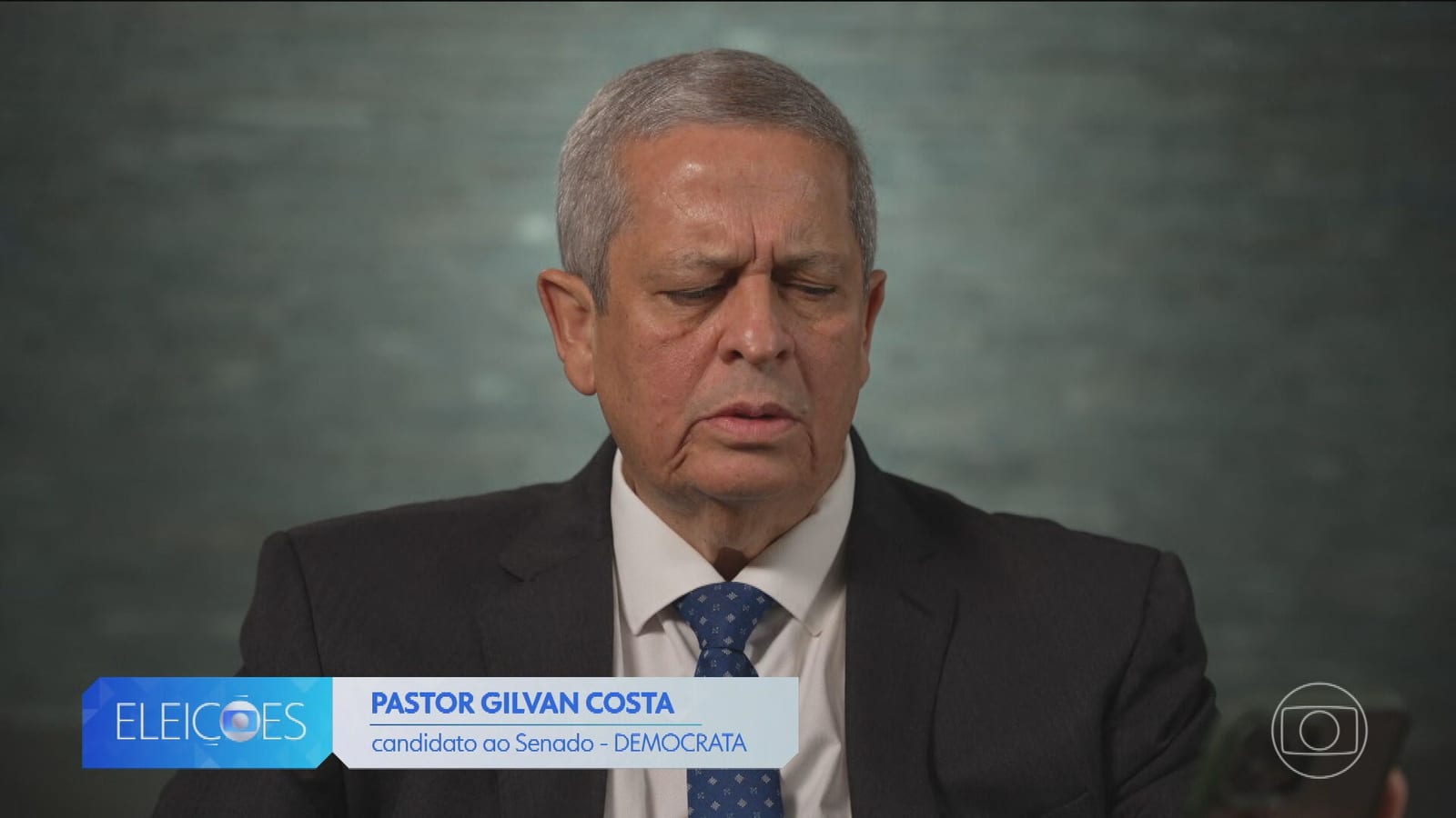 Pastor Gilvan Costa (Democrata) tem número 355 para o Senado