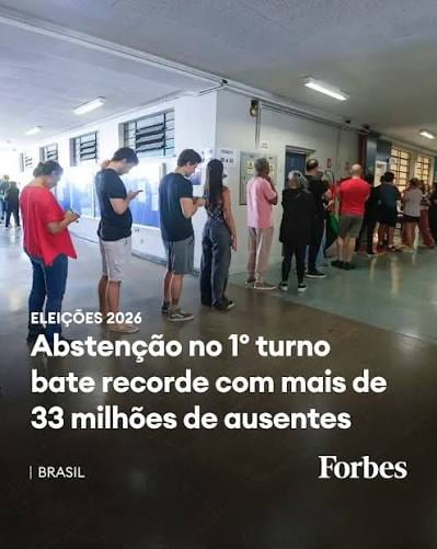 Abstenção recorde marca o primeiro turno e pode decidir a eleição presidencial