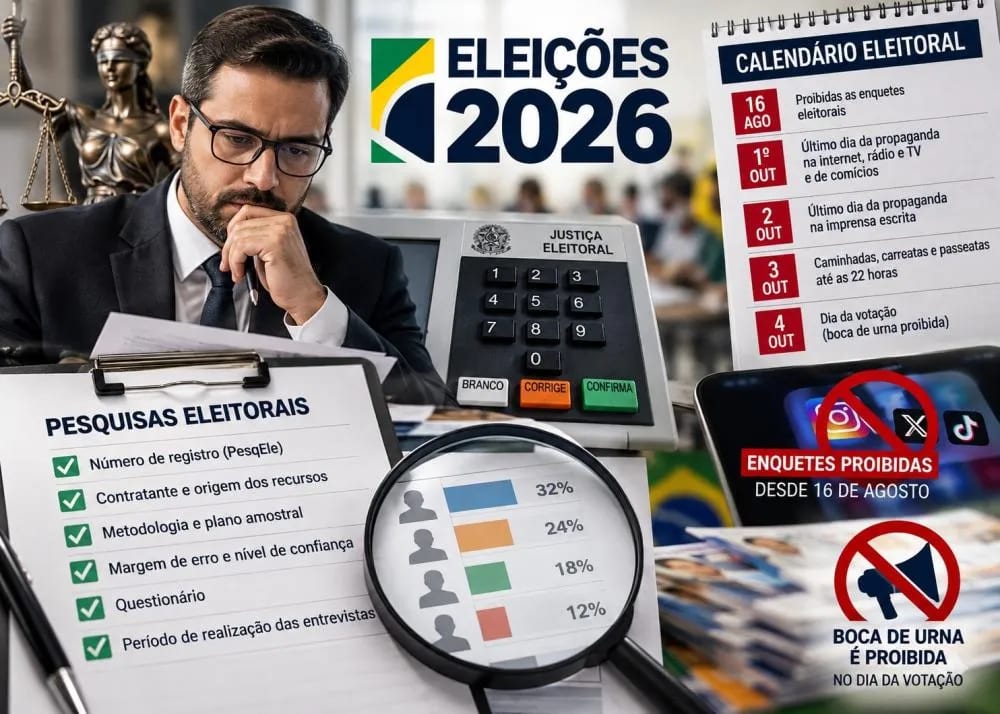 Especialista alerta sobre pesquisas e propaganda na reta final das eleições