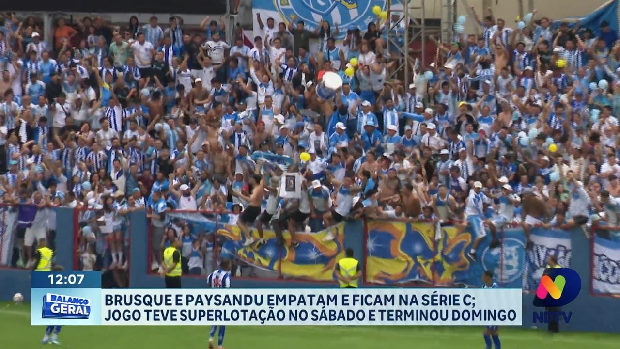 Jogo entre Brusque e Paysandu tem superlotação e termina no domingo