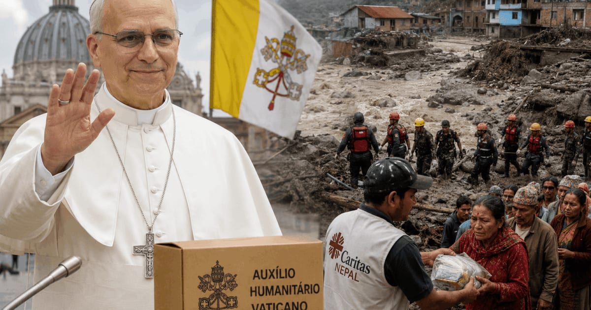 "Papa Leão XIV envia auxílio financeiro ao Nepal após inundações"