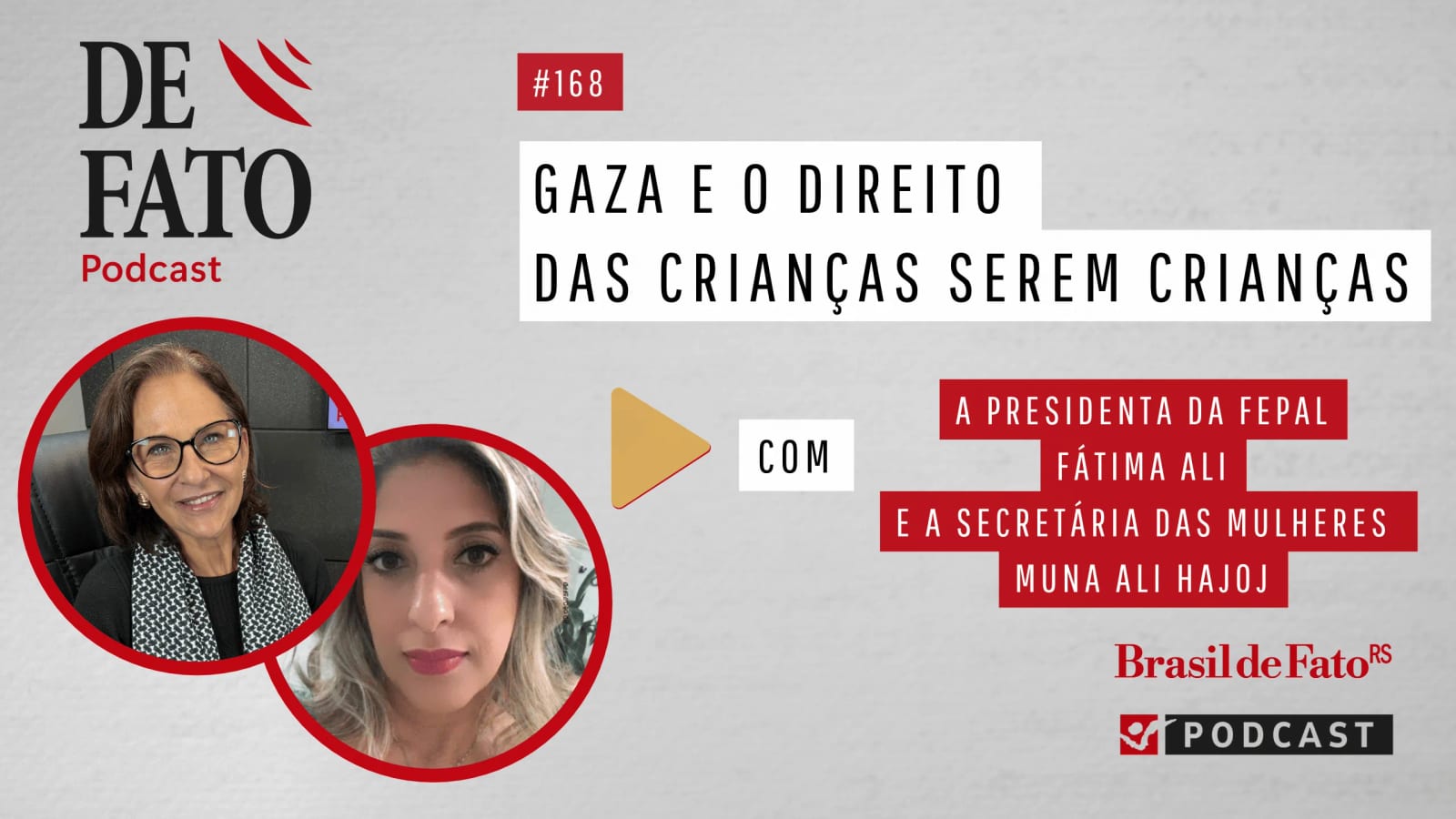 ‘As crianças em Gaza estão com a sua infância roubada’, alerta presidente da Fepal