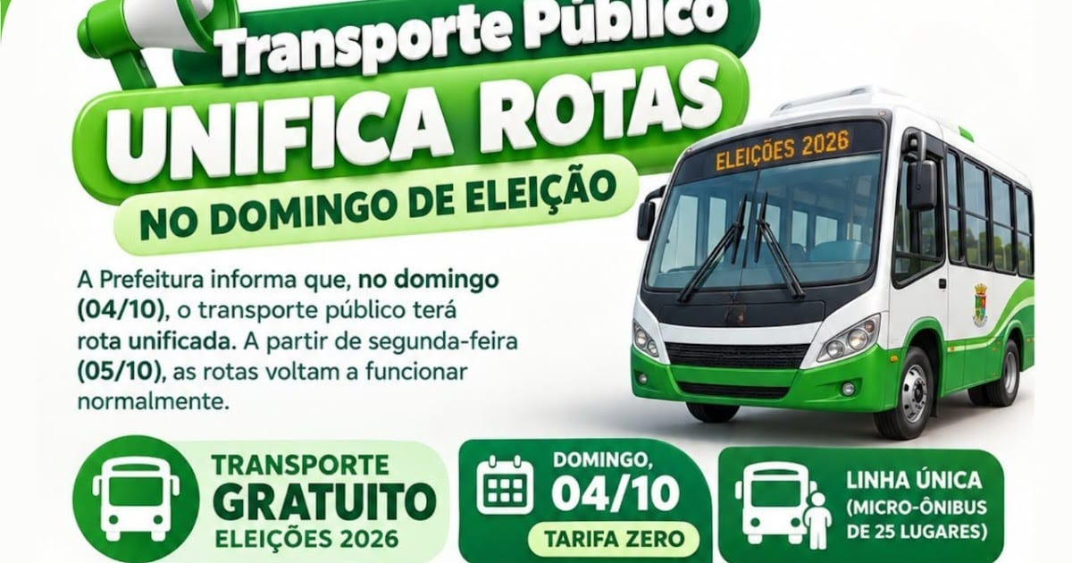 Dom Pedrito terá transporte público gratuito com rota unificada no domingo