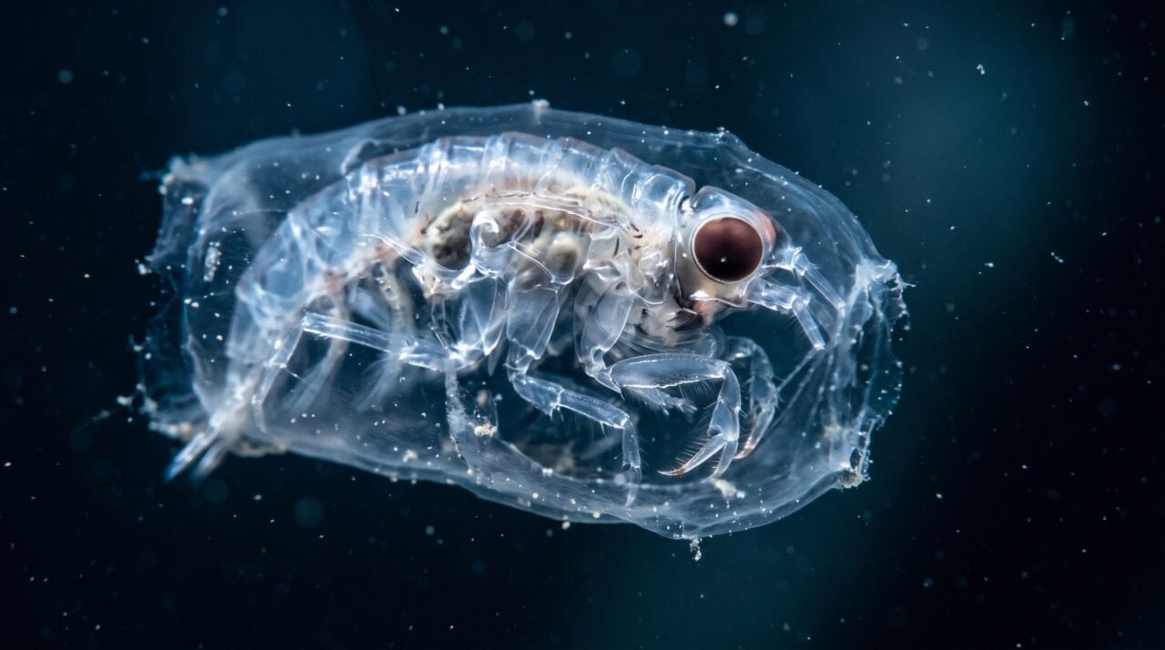 Esta mãe carrega o próprio berço no oceano e usa uma estrutura gelatinosa como abrigo para os filhotes