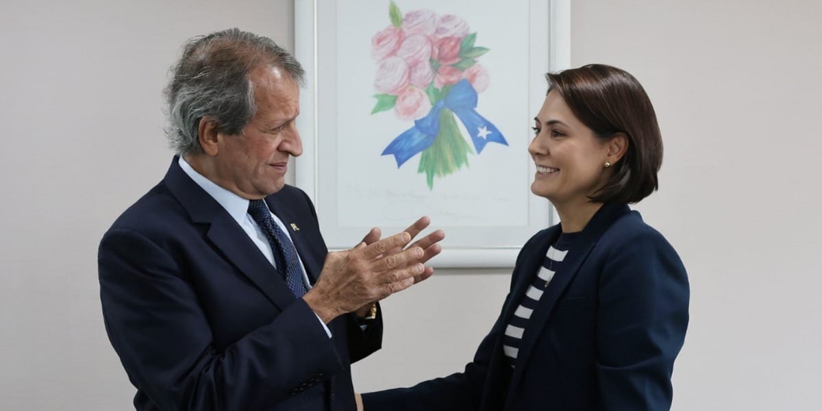 Valdemar Costa Neto e Michelle Bolsonaro alinham futuro do PL