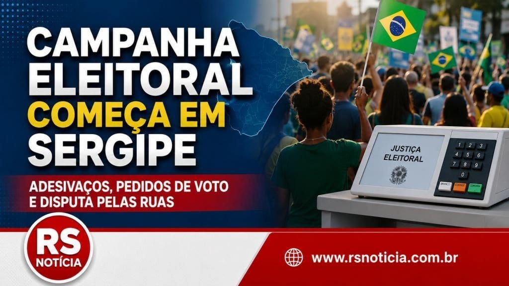 Campanha em Sergipe começa com adesivaços e pedidos de voto