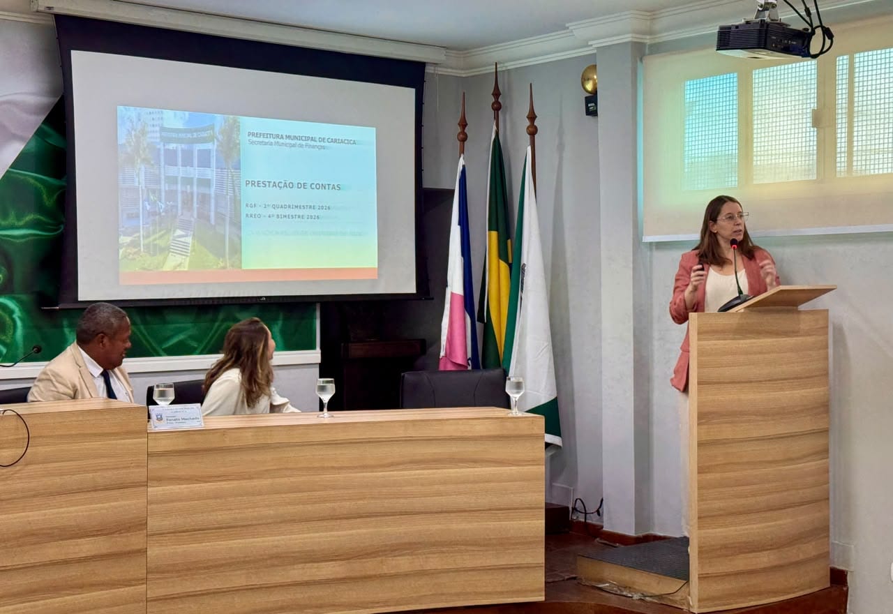 Cariacica apresenta relatório fiscal do 2º quadrimestre de 2026 em audiência na Câmara Municipal