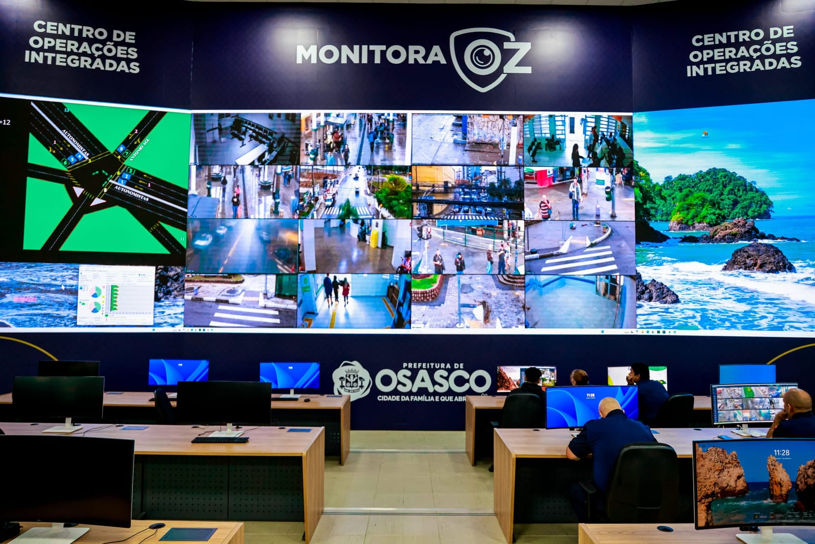 Osasco inaugura novo Centro de Segurança com maior sala de videomonitoramento da RMSP (exceto SP)