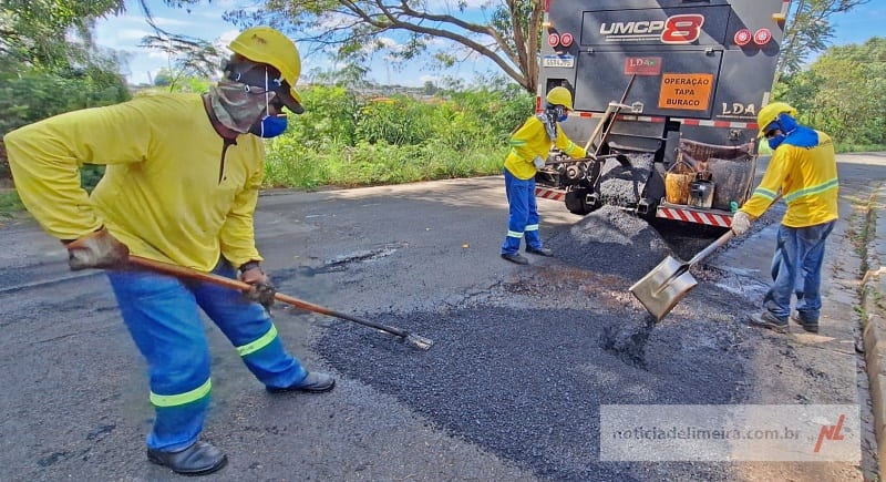 Limeira inicia mutirão de manutenção no asfalto após período de chuvas