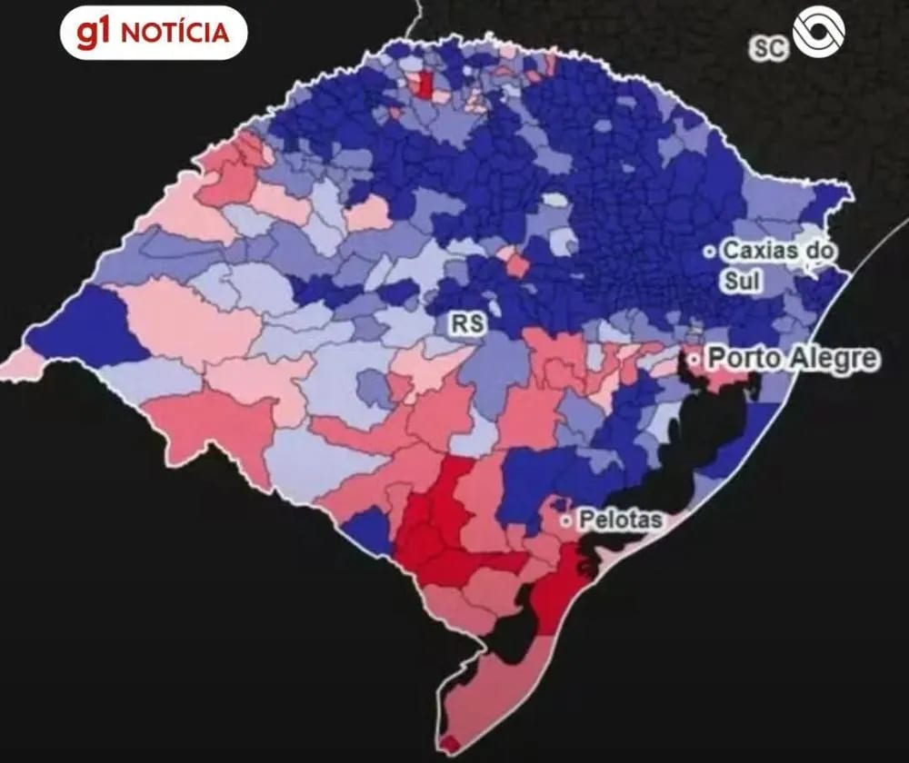 Disputa entre Lula e Flávio Bolsonaro teve virada em 19 cidades do RS