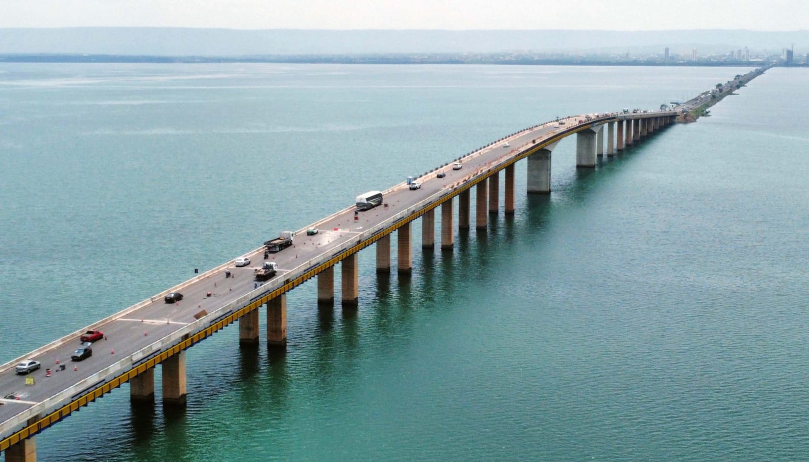 PALMAS – Obras na ponte entre Palmas e Luzimangues exigem atenção redobrada dos motoristas